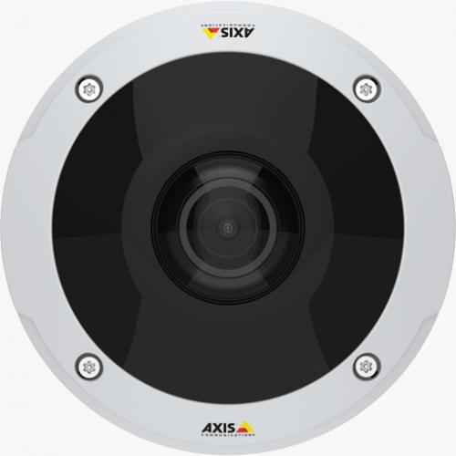 AXIS M3058-PLVE IP Cameraを正面から見た図。