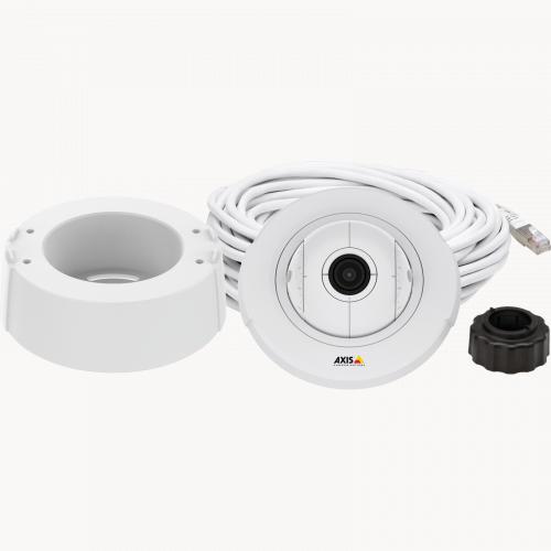 AXIS F4005 Dome Sensor Unit with accessories.