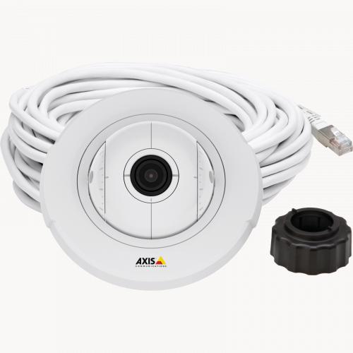 AXIS F4005 Dome Sensor Unit with accessories.