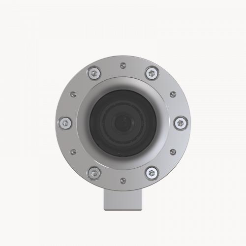 Caméra IP ExCam XF M3016 Explosion-Protected IP Camera en inox, vue de face