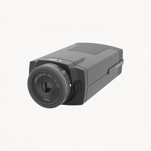 Caméra IP AXIS Q1659, 24 mm, vue de son angle gauche.