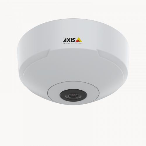 AXIS M3067-P IP camera mounted in ceiling from front