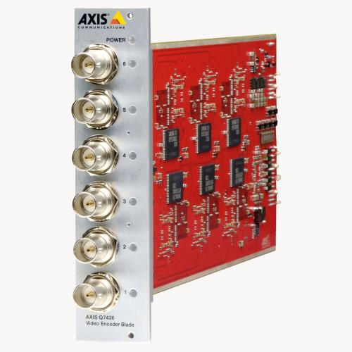 AXIS Q7436 Video Encoder Blade standing from left angle