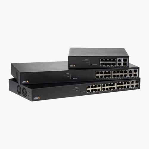 AXIS T85 Network Switch seriesファミリーを正面から見た図
