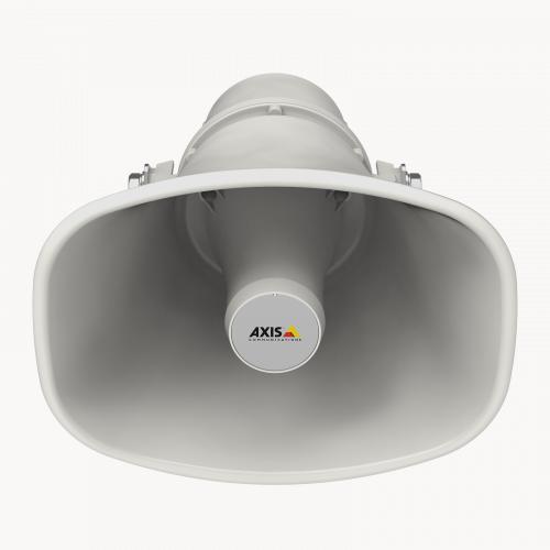 AXIS C1310-E Network Speaker dal davanti, inclinato verso il basso