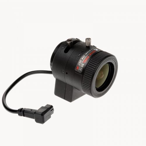 와이어가 있는 Black AXIS Lens CS 3-10.5 mm F1.4 DC-Iris 2 MP