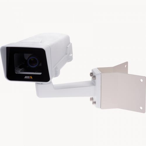 AXIS T94Q01A Wall Mount with AXIS T93F Top Cover from the left angle