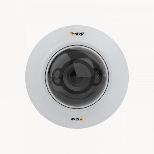 AXIS M4216-LV Dome Camera mounted on wall from front