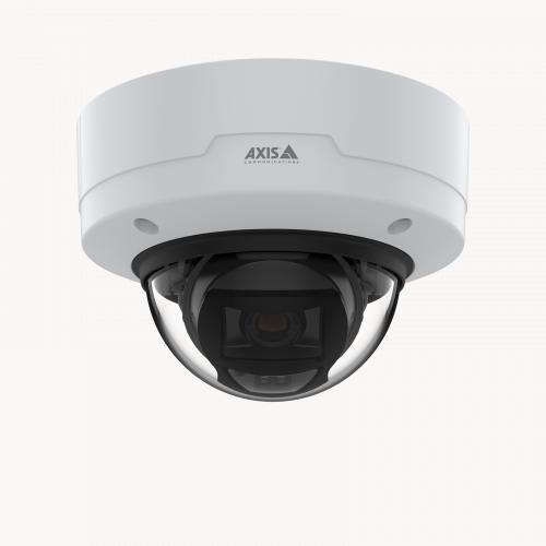 AXIS P3265-LVE Dome Camera zamontowana na suficie — widok z przodu