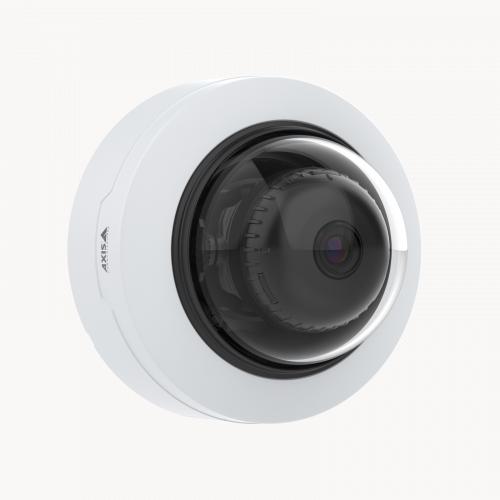 AXIS P3265-V Dome camera mounted on wall from right