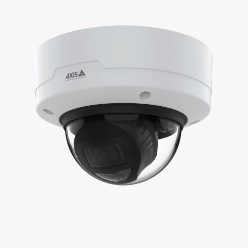 Купольная камера AXIS P3267-LV Dome Camera, установленная на потолке, вид слева