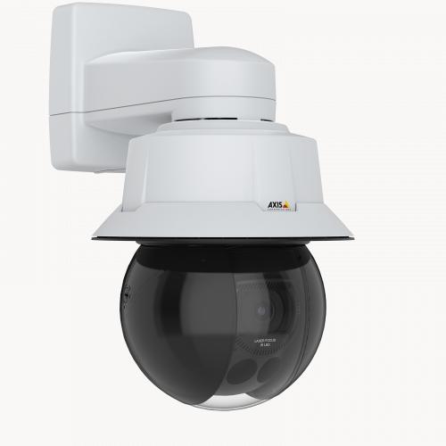 Q6318 w_weathercap wallmount viewed on its right