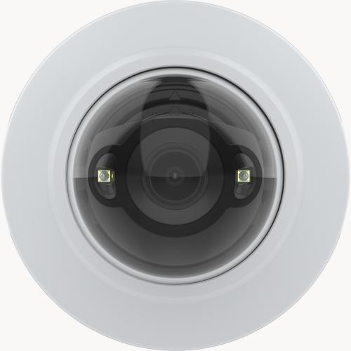 AXIS M4216-LV Dome Camera、壁面設置、正面から見た図