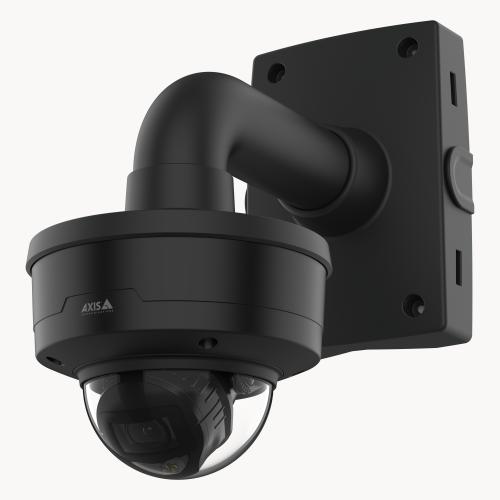Black fixed dome camera kit. P3267-LVE with TP3301-E and TP3106-E.
