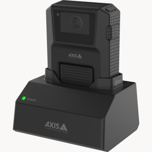 AXIS W700 Mk II Docking Station 1-bay, viewed from its left angle