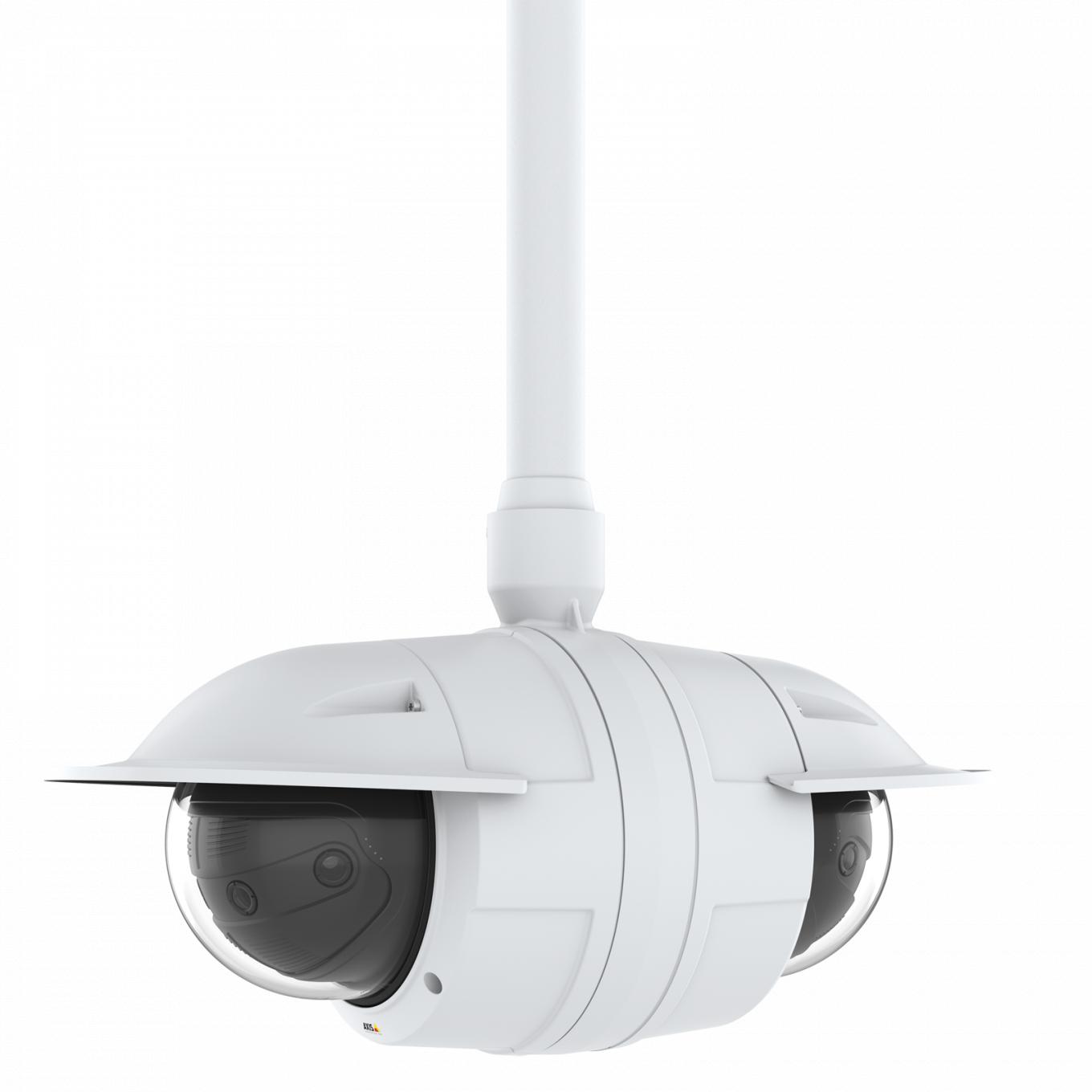 AXIS P3807-PVE has four pre-set, adjustable positions for fast and easy mounting in ceiling.