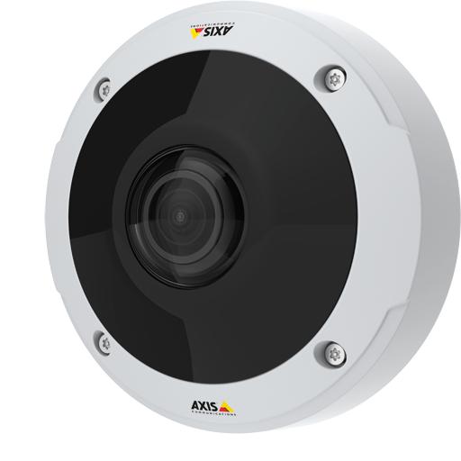 AXIS M3058-PLVE è una telecamera dome con vista panoramica a 360° da 12 MP per tutte le condizioni di luce.