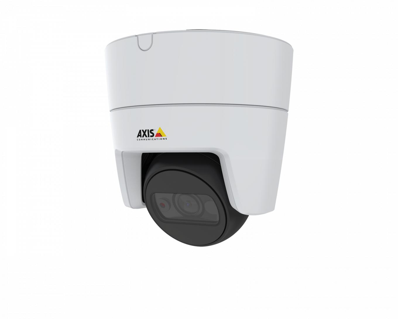 IP-камера AXIS M3115-LVE, установленная на потолке, вид под углом слева