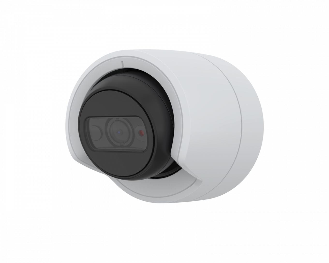 AXIS M3115-LVE IP Camera mounted on wall from left angle