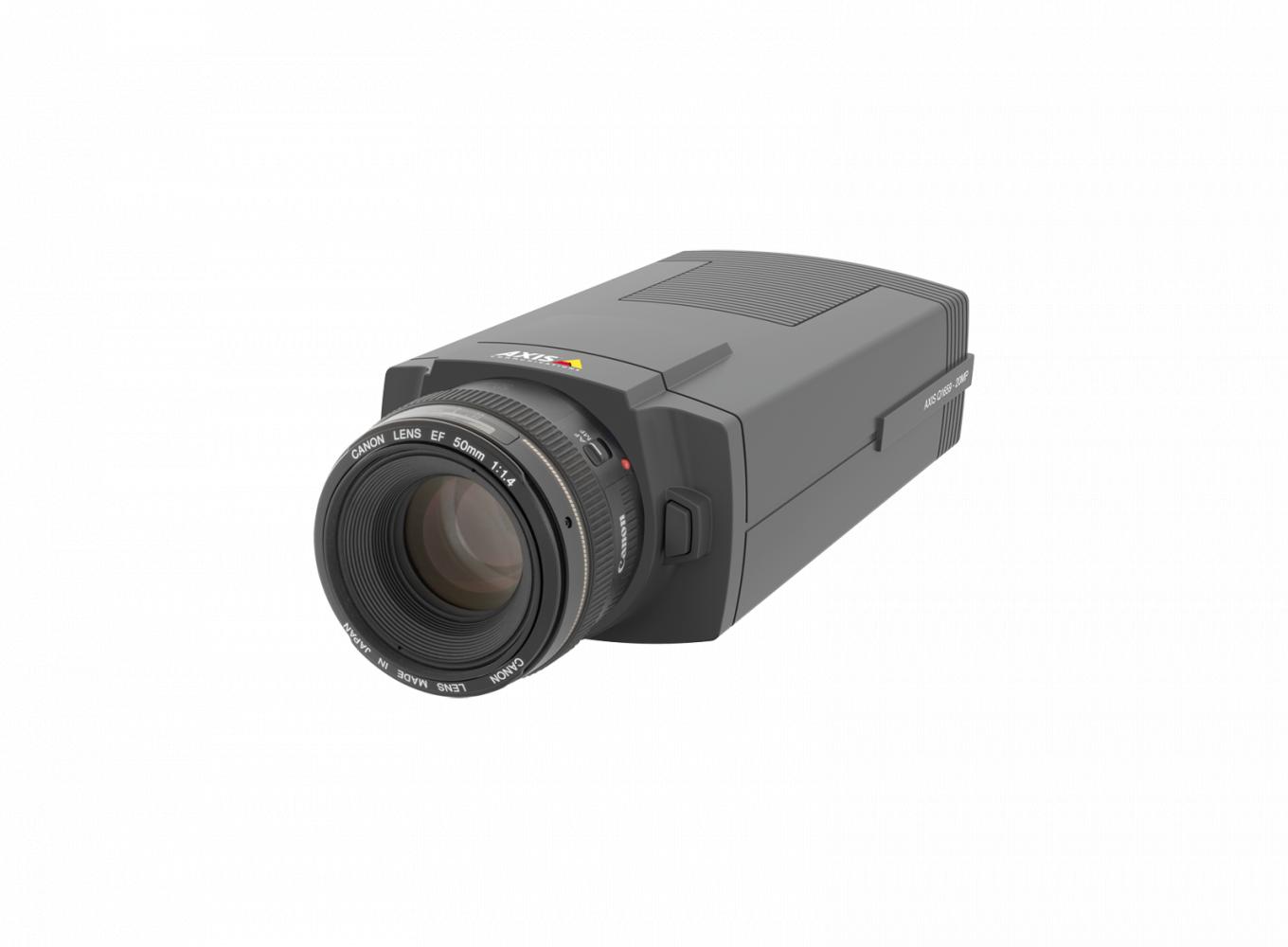 Caméra IP AXIS Q1659, 50 mm, vue de son angle gauche.
