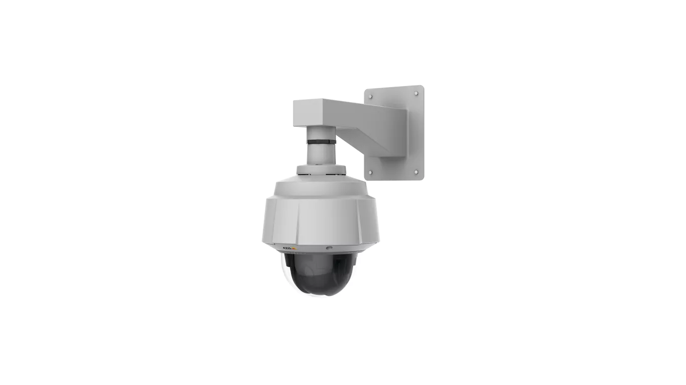 AXIS 1.5" NPS/NPT Male Coupler mit IP-Kamera, aus linkem Winkel betrachtet
