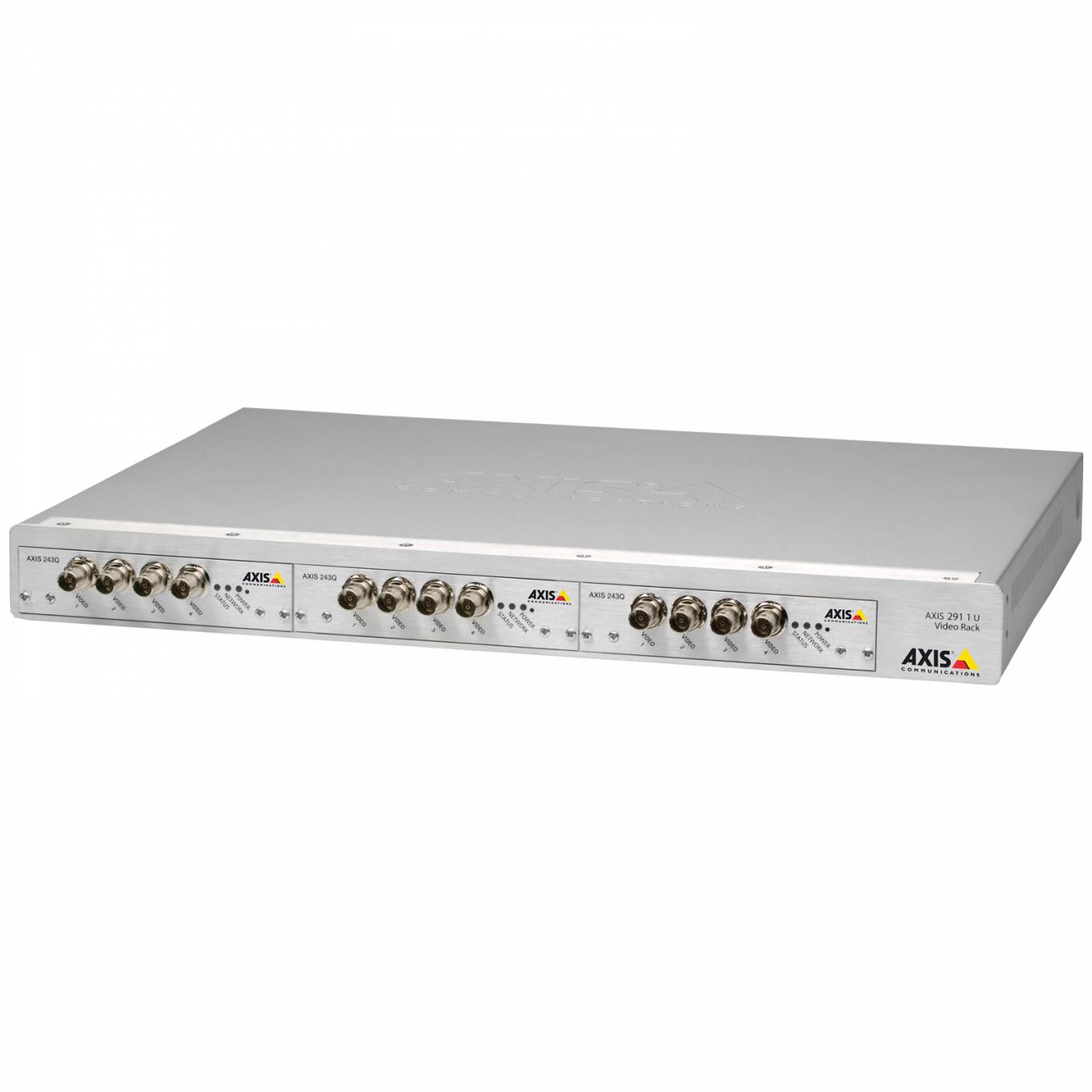 AXIS 291 1U Video Server rack from left angle