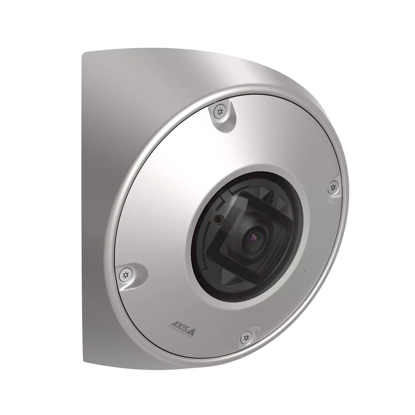 AXIS Q9216-SLV en inox, depuis l’angle droit