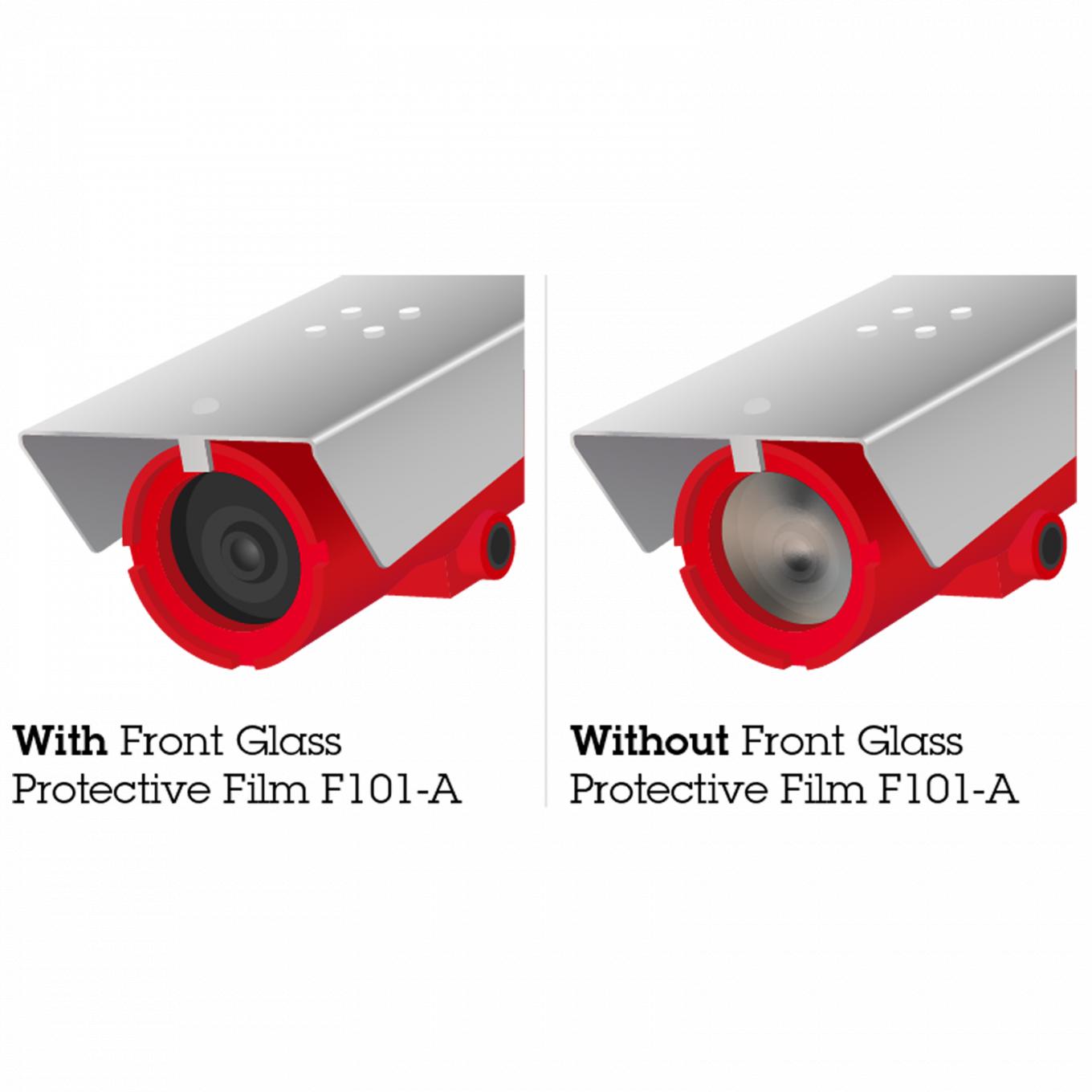 Front Glass Protective Film F101-A, vista desde su ángulo izquierdo