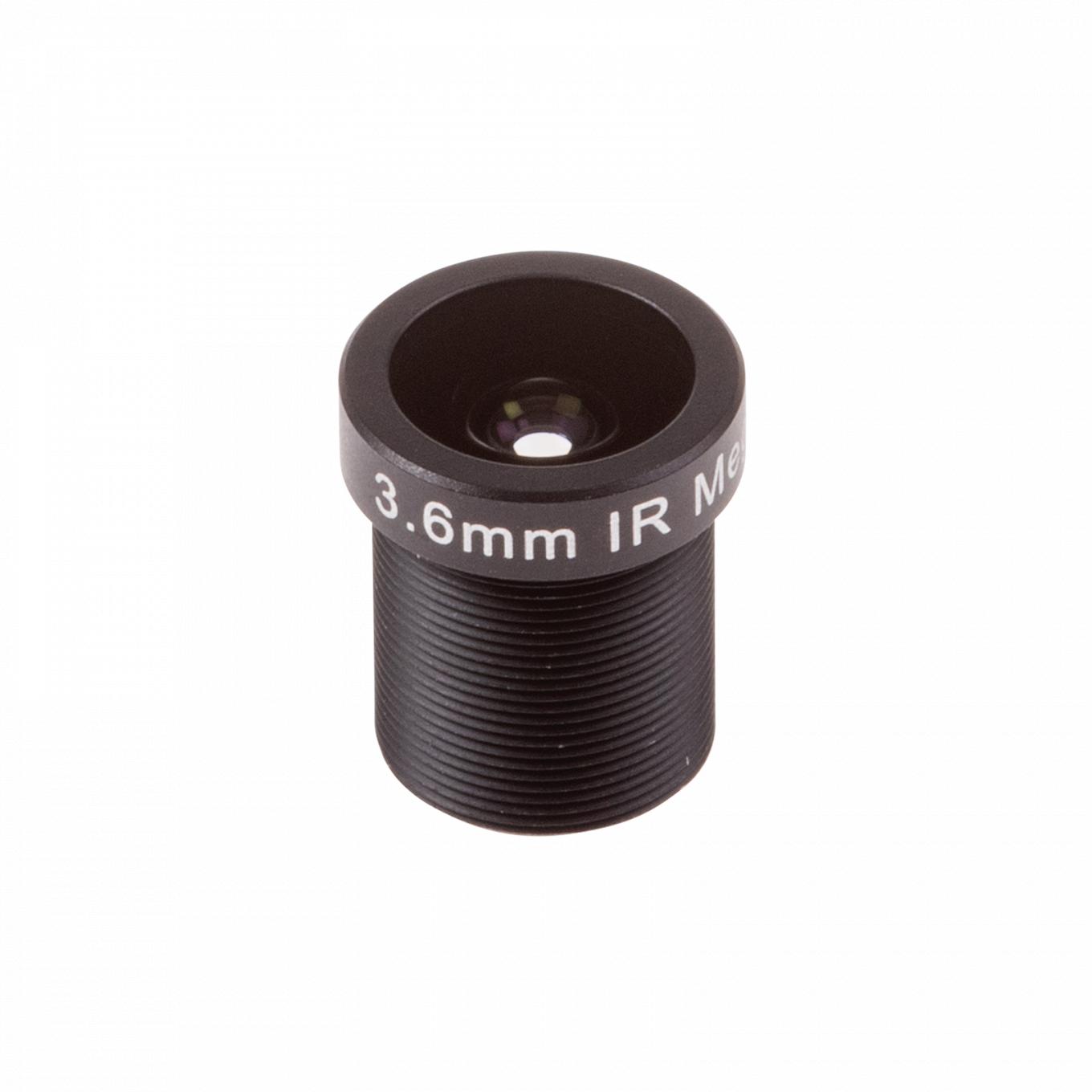 Объектив с ИК-подсветкой Lens M12 3.6 mm F1.8 IR, вид спереди