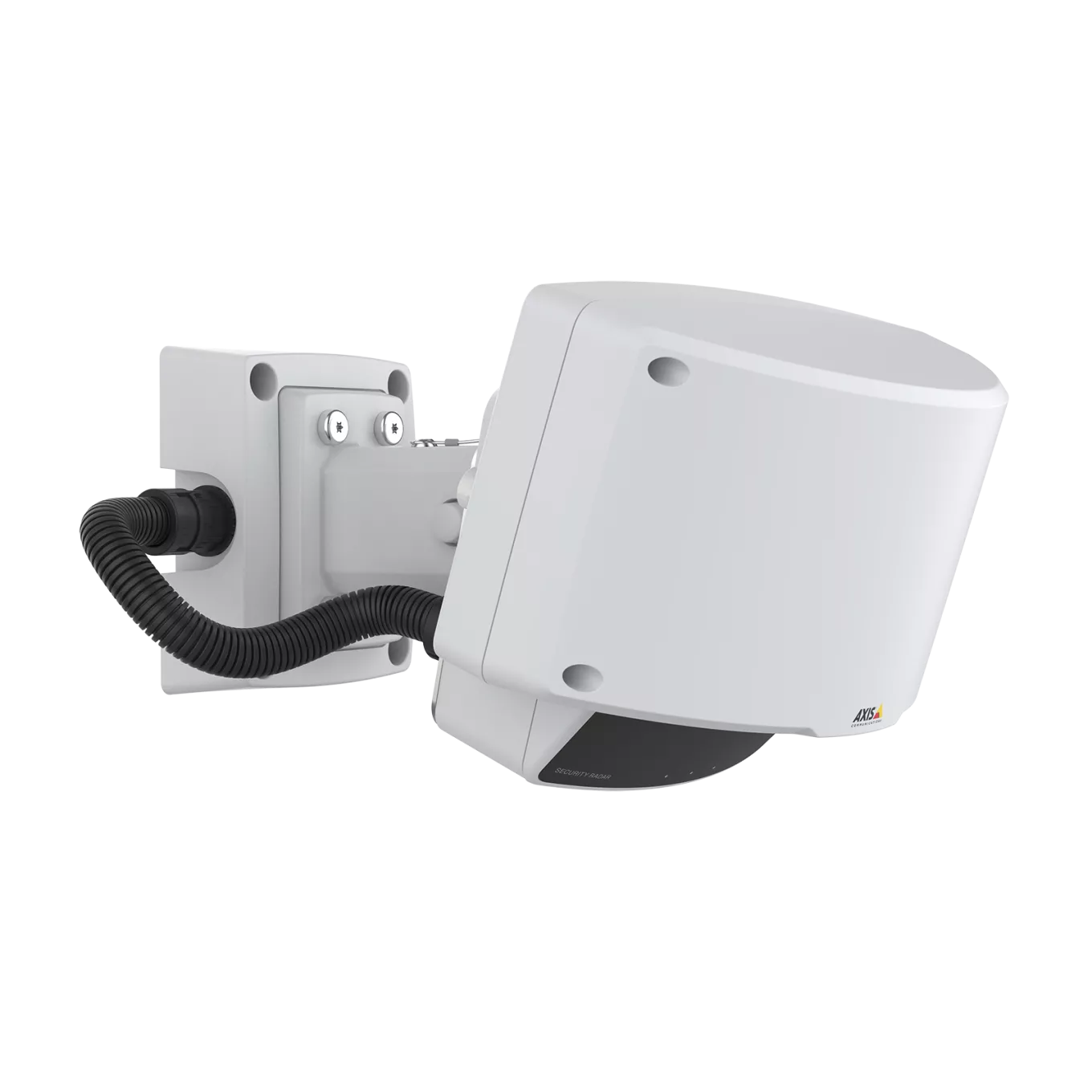AXIS D2110-VE together with T91R61, mounted on a wall 