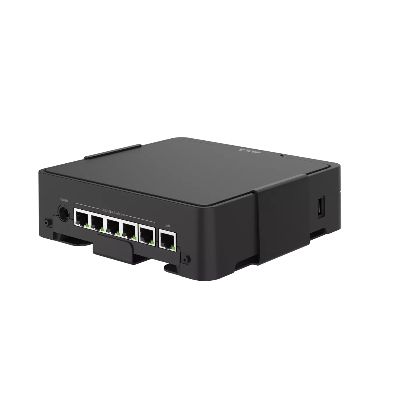 AXIS W800 System Controller depuis l'arrière dans un angle gauche