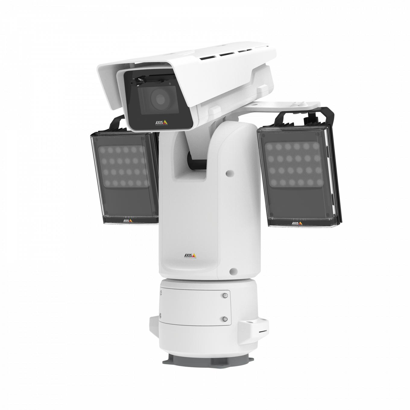 Kamera AXIS Q8685-E PTZ IP Camera zamontowana z kamerą AXIS Q8685-E PTZ Network Camera