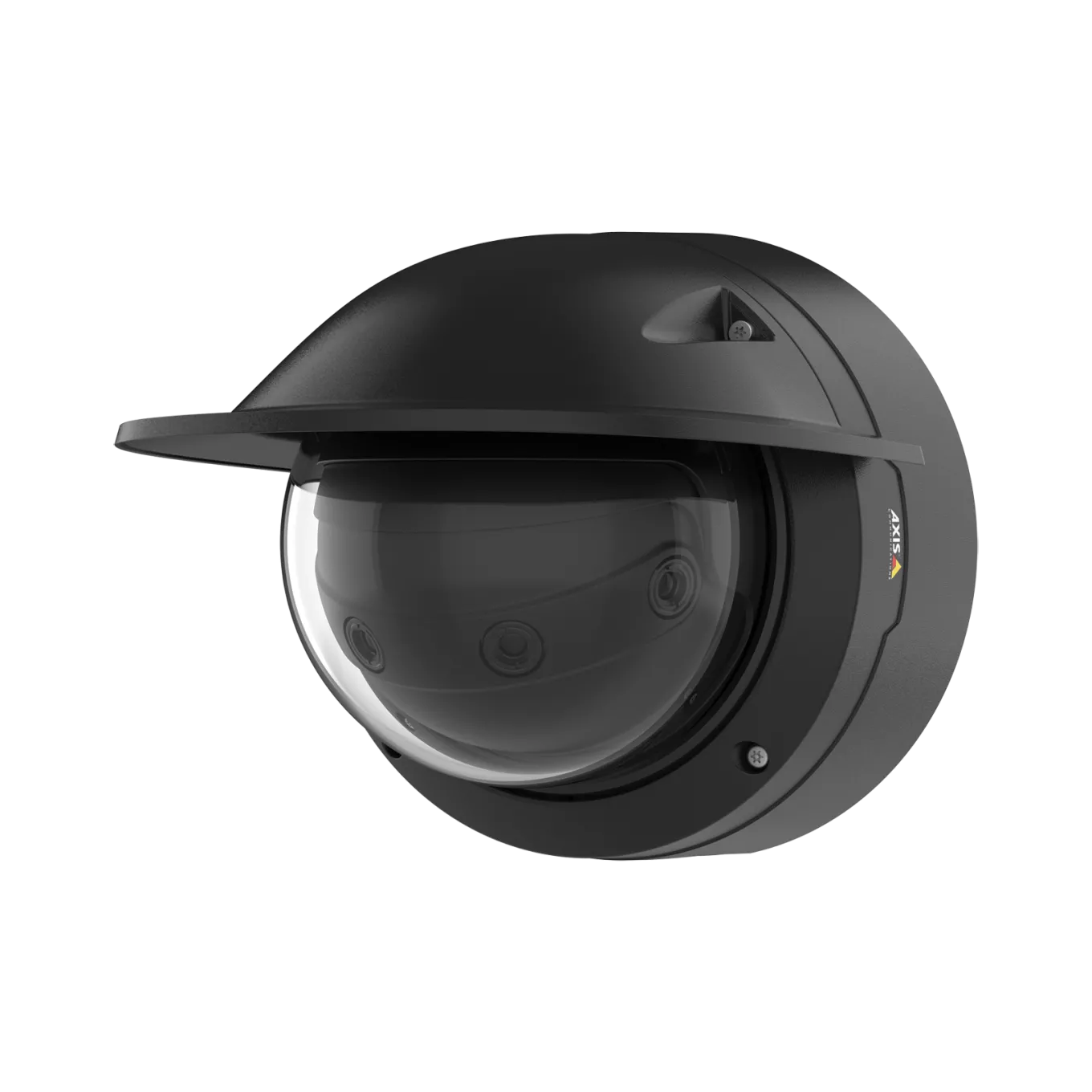 AXIS TQ3805-E Casing Black, viewed fromt its left
