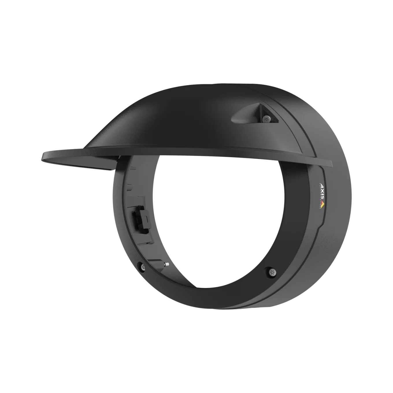 AXIS TQ3805-E Casing Black, viewed from its left angle