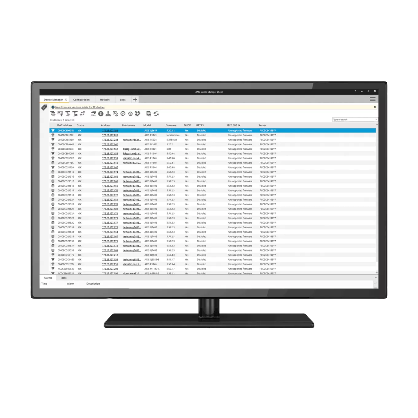 Monitor that has a scheenshot of device manager 