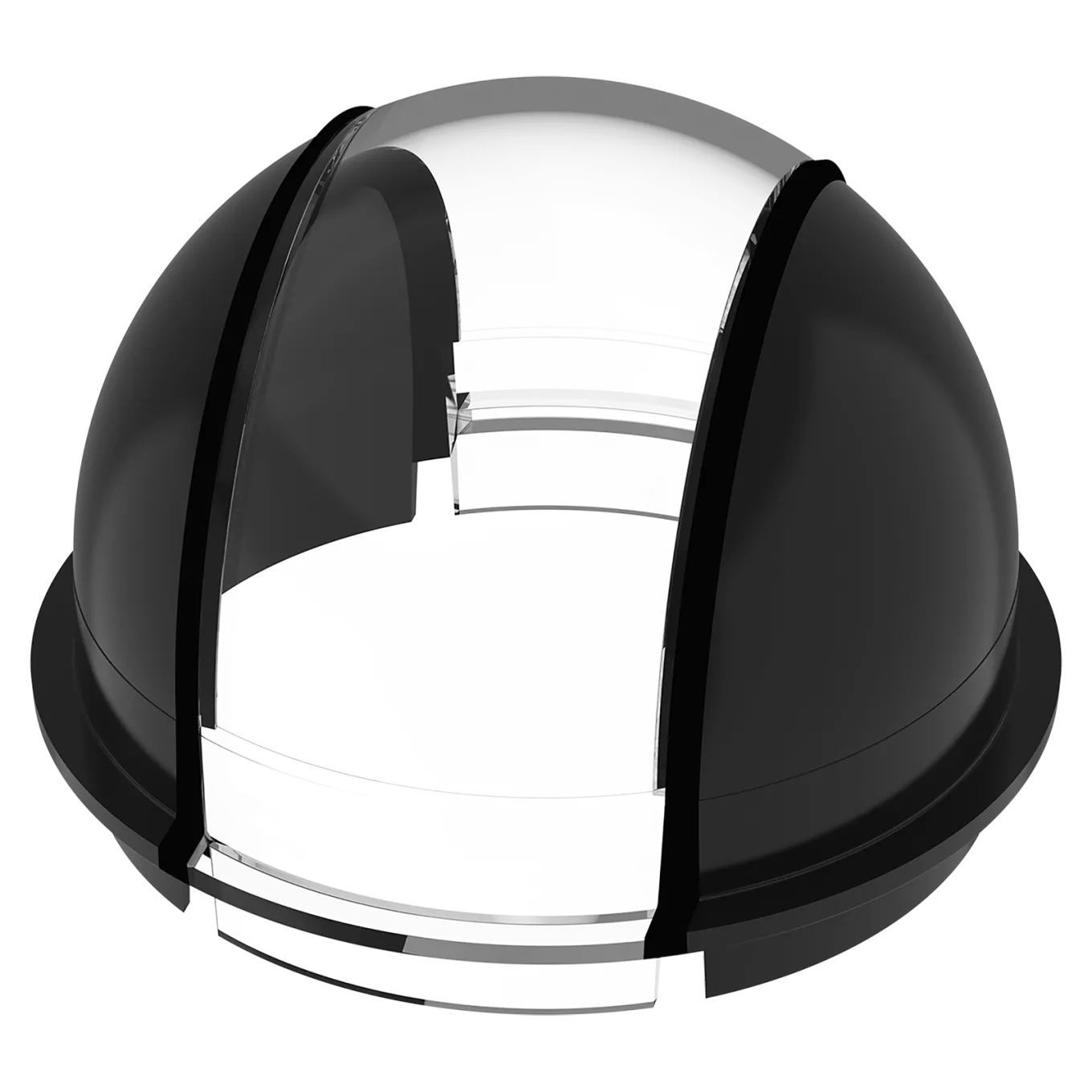 AXIS TQ3807-E Dome Clear/Smoked, visto desde su ángulo izquierdo