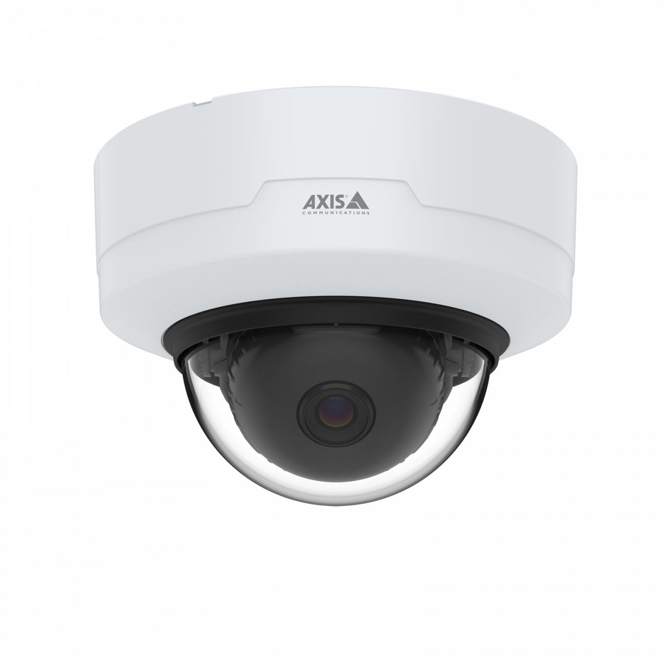 AXIS P3265-V Dome camera mounted in ceiling from right
