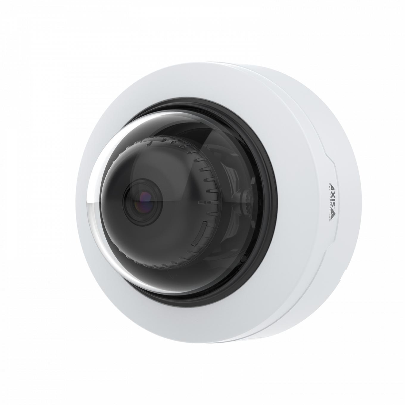 Купольная камера AXIS P3265-V Dome Camera, установленная на стене, вид слева