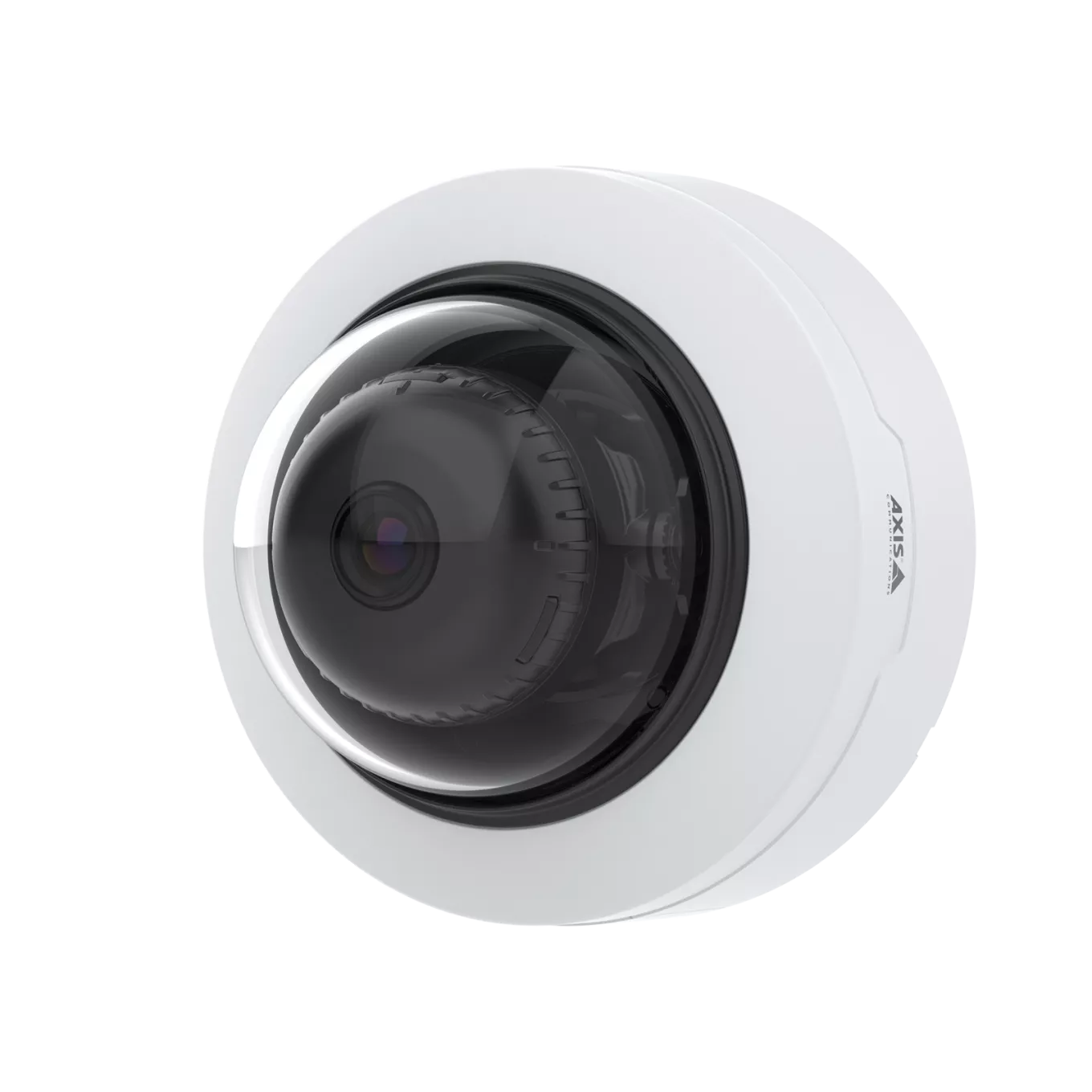 AXIS P3265-V Dome camera mounted on wall from left
