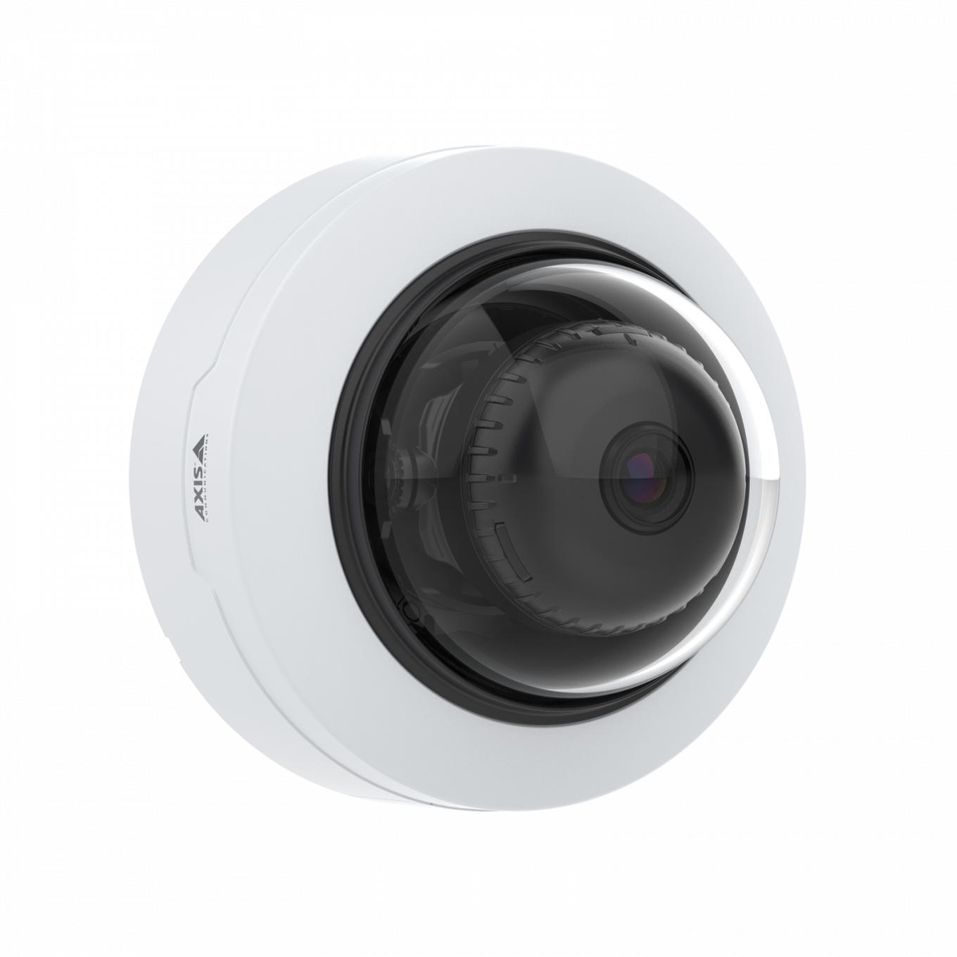 AXIS P3265-V Dome camera mounted on wall from right