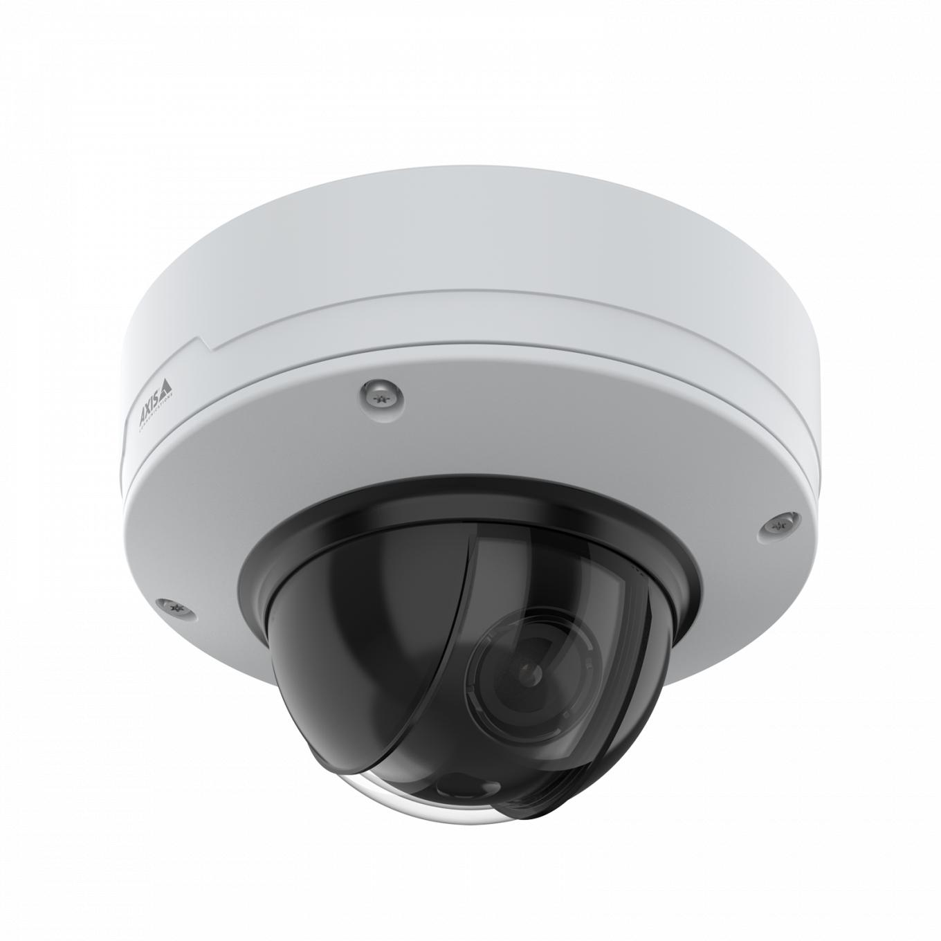 AXIS Q3538-LVE Dome Camera, celing mounted, viewed from its right agle