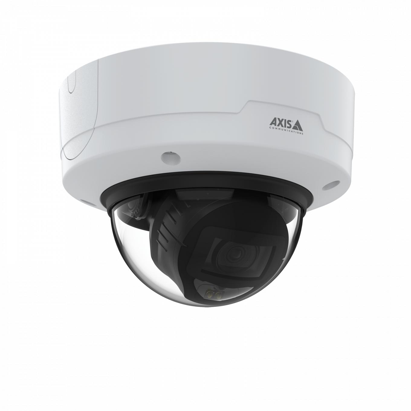 AXIS P3267-LV Dome Camera mounted in ceiling from right