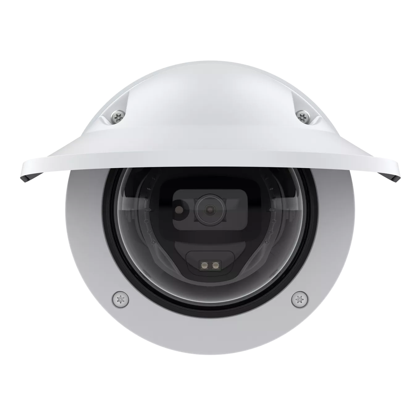 AXIS M3215-LVE en blanco y negro, vista desde la parte delantera
