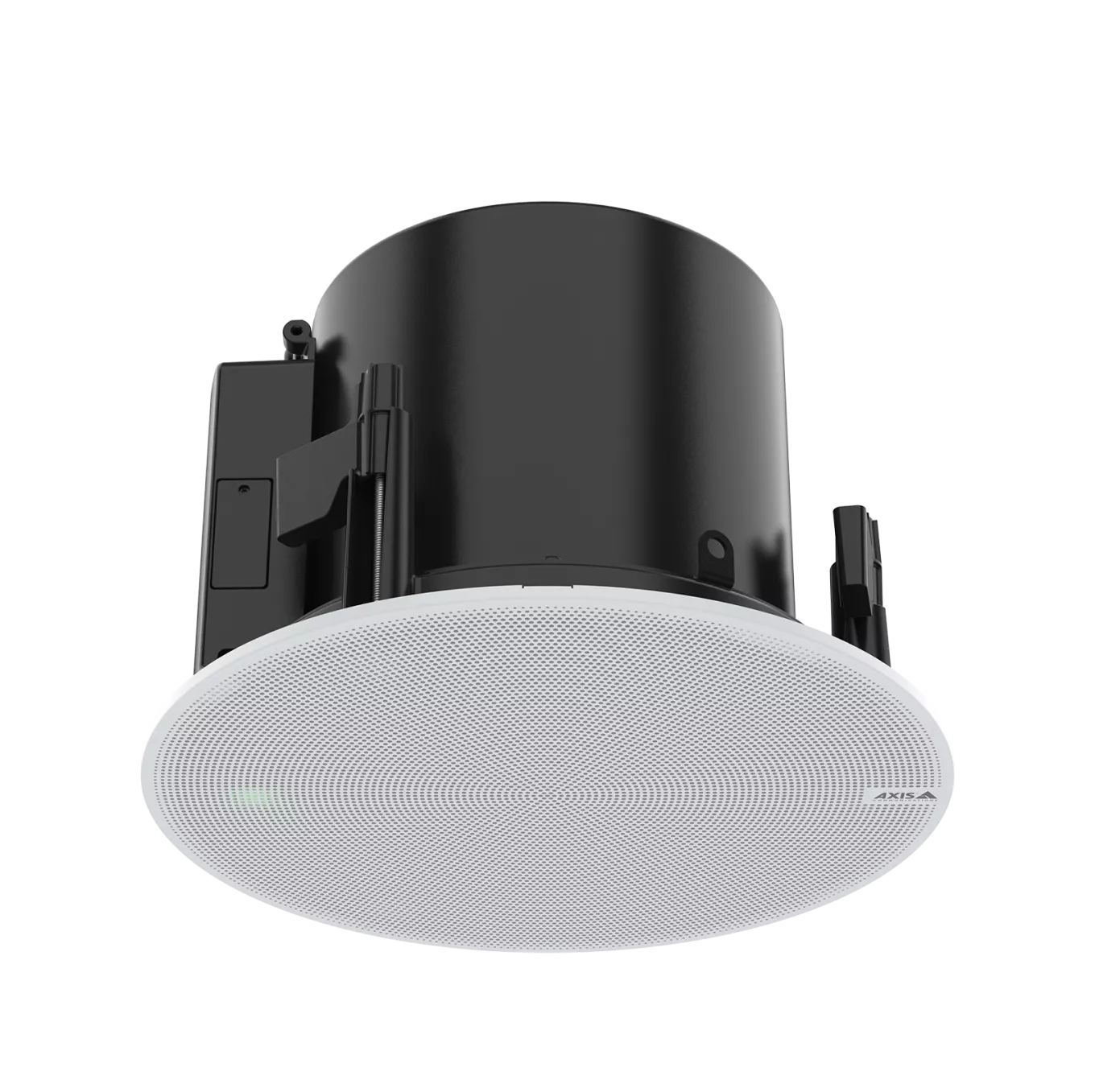 AXIS C1211-E Network Ceiling Speaker altavoz de red grises visto desde su parte superior