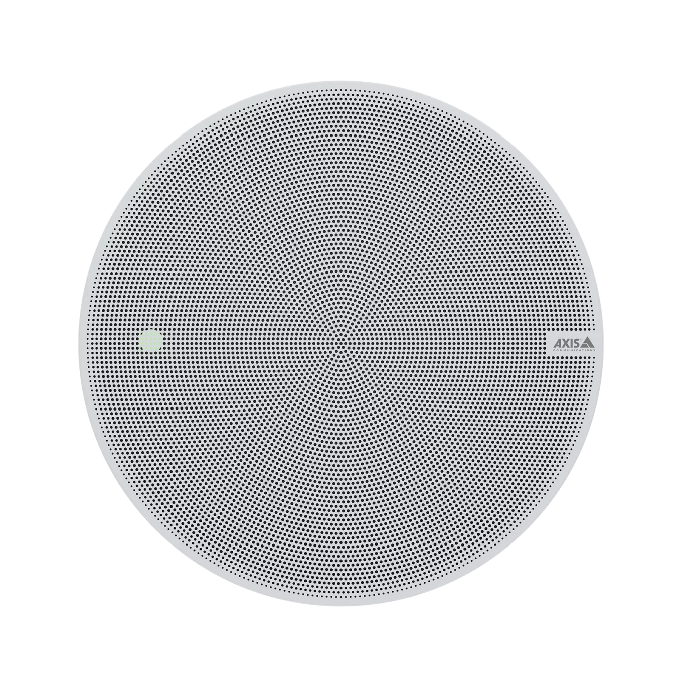 AXIS C1211-E Network Ceiling Speaker altavoz de red gris visto desde el frente