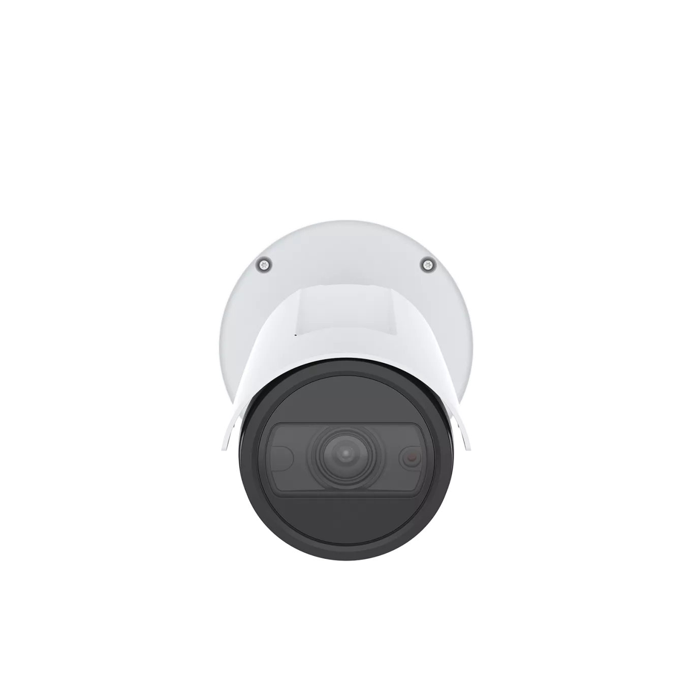 AXIS P1465-LE Bullet Camera, in Weiß mit Axis Logo, von vorne gesehen