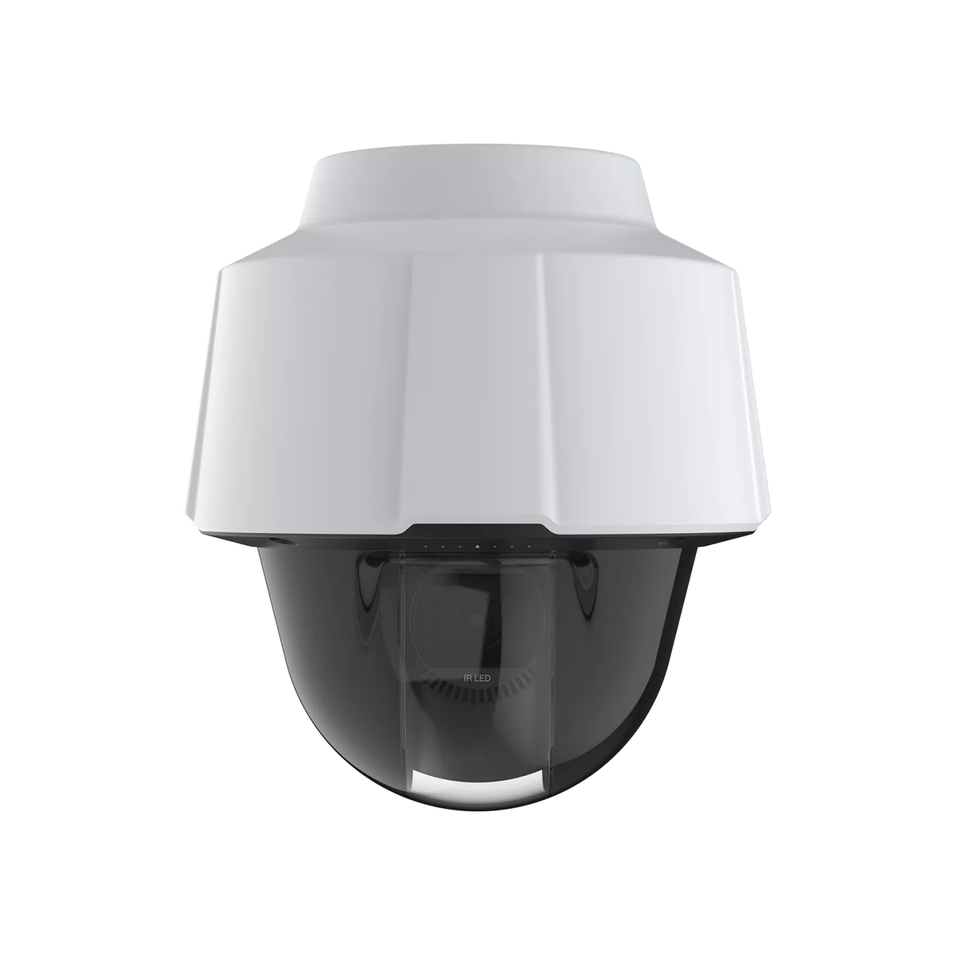 Caméra AXIS P5676-LE blanche vue de face.