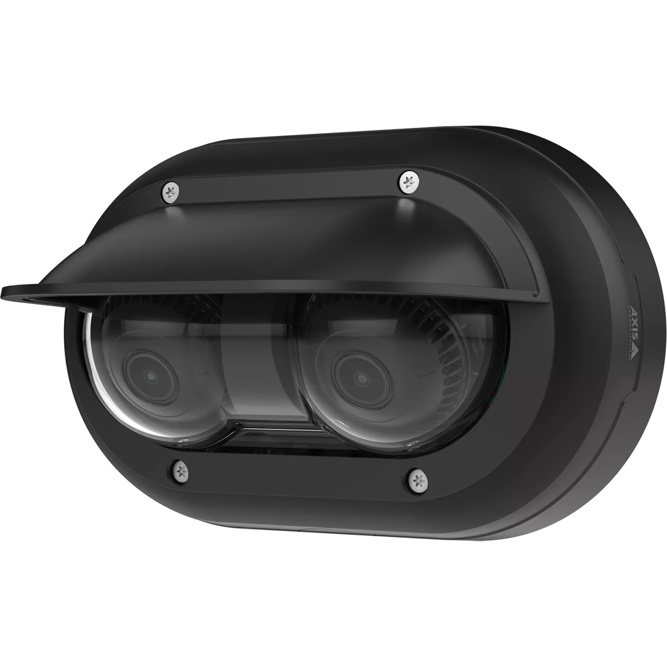 AXIS TP3825-E Weathershield Black/White, in black color, viewed from its left angle