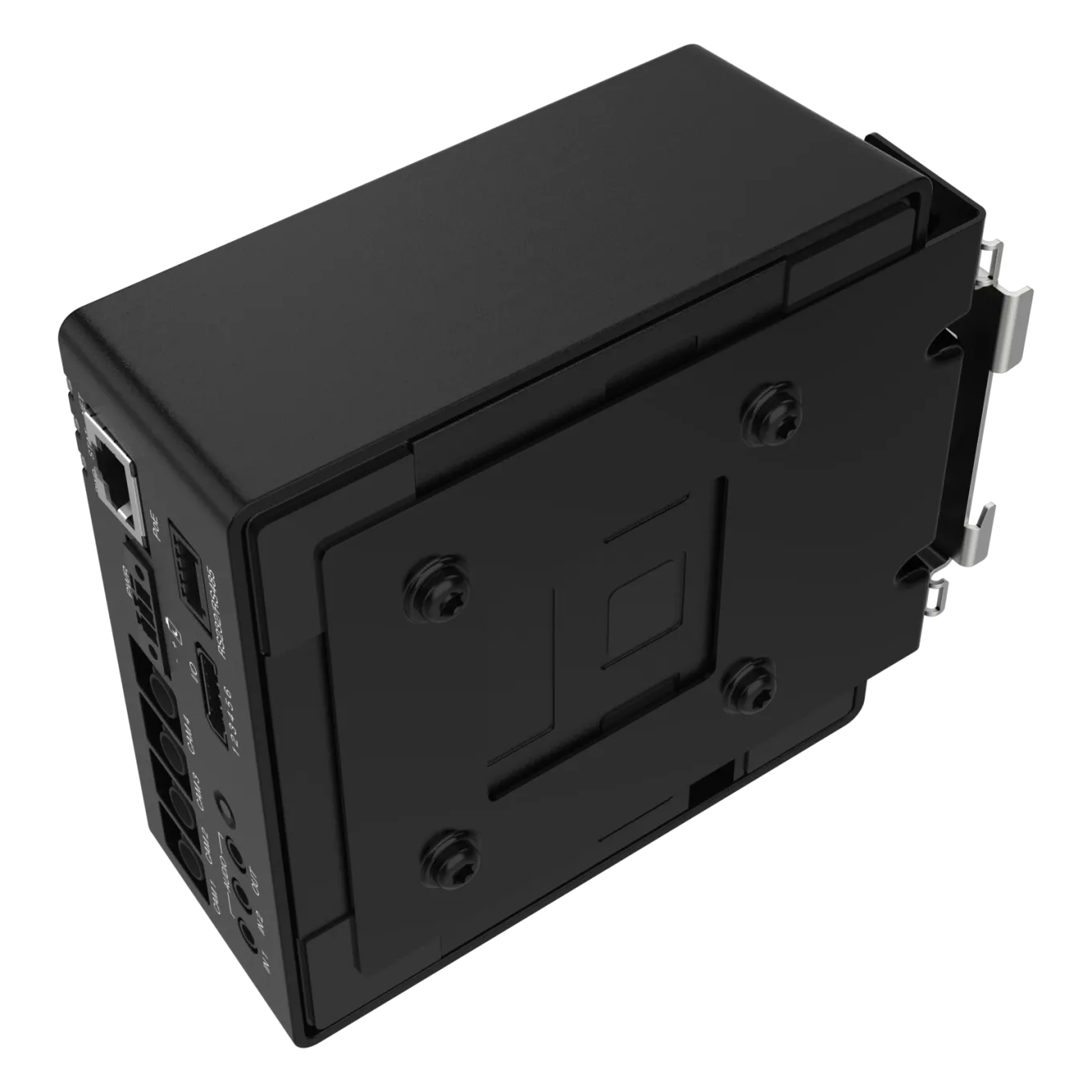 AXIS TF9903 DIN Rail Clip: a black box.