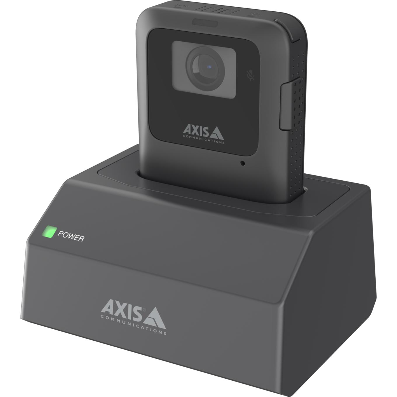 AXIS W702 Docking Station 1-bay, viewed from its left angle